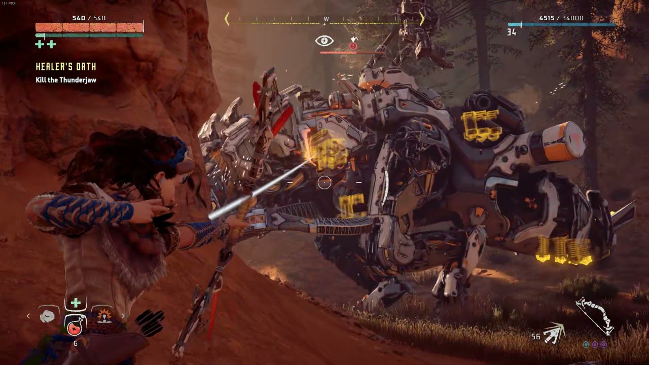 Horizon Zero Dawn | Killing Thunderjaw | NVIDIA DLSS HIGHEST QUALITY
