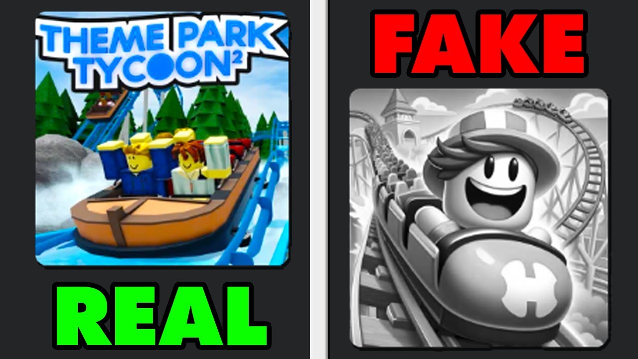 Играем в *ПОДДЕЛЬНЫЕ* игры Theme Park Tycoon 2!..