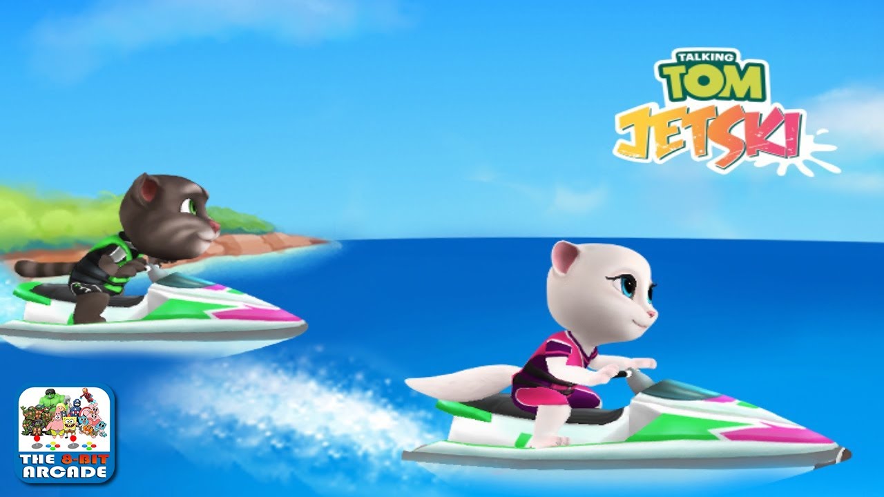 Talking Tom: Jetski - Hitting Ramps and Bumping Buoys (iOS/iPad Gameplay)