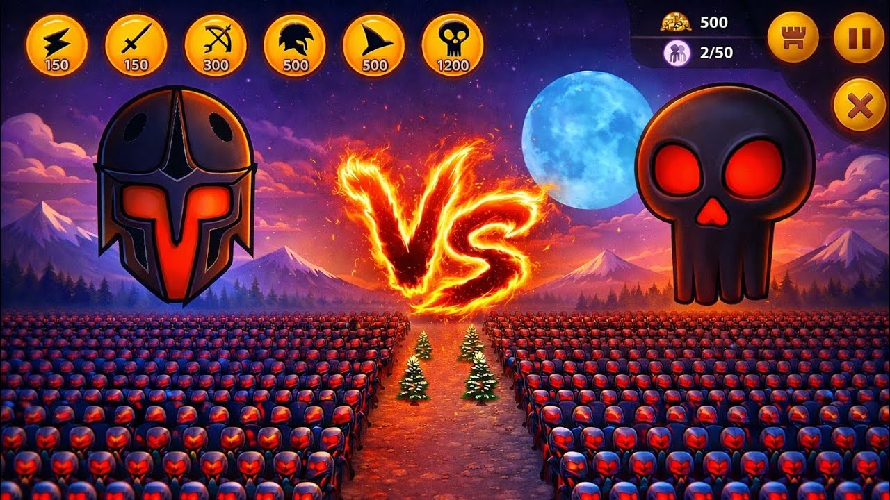 ULTIMATE SKULL vs SPARTAN | 1000 Army Final War | #stickwarlegacy 