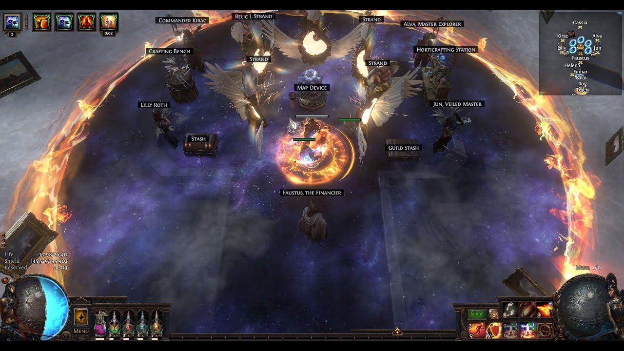 [POE 3.26] 89k Es Rf Big Aoe Build - New Memory Boss Fight