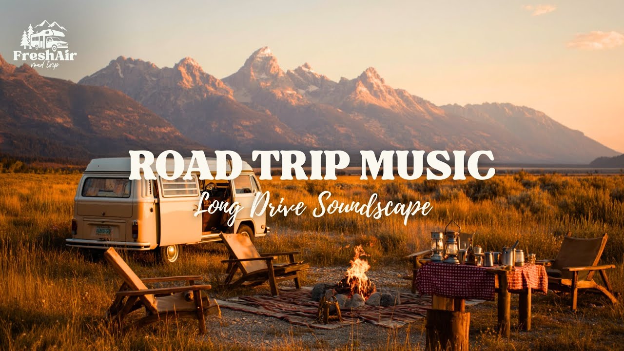 Acoustic Folk Music for Long Drives 🌾 Midwest Prairie Roads