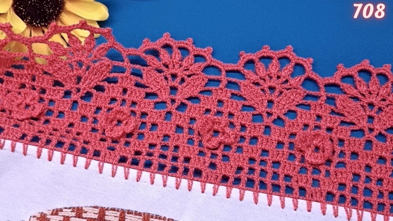 Esta puntilla de vuelta y vuelta ¡te va a encantar! | Colaboración @PuntillasCrochetSayArtes 708