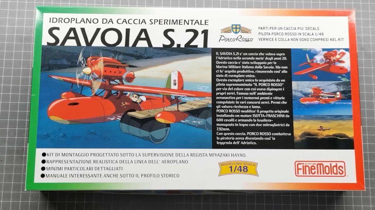 FineMolds Porco Rosso 1/48 Savoia S21 Part 1 - Cockpit and Working Propeller Motor