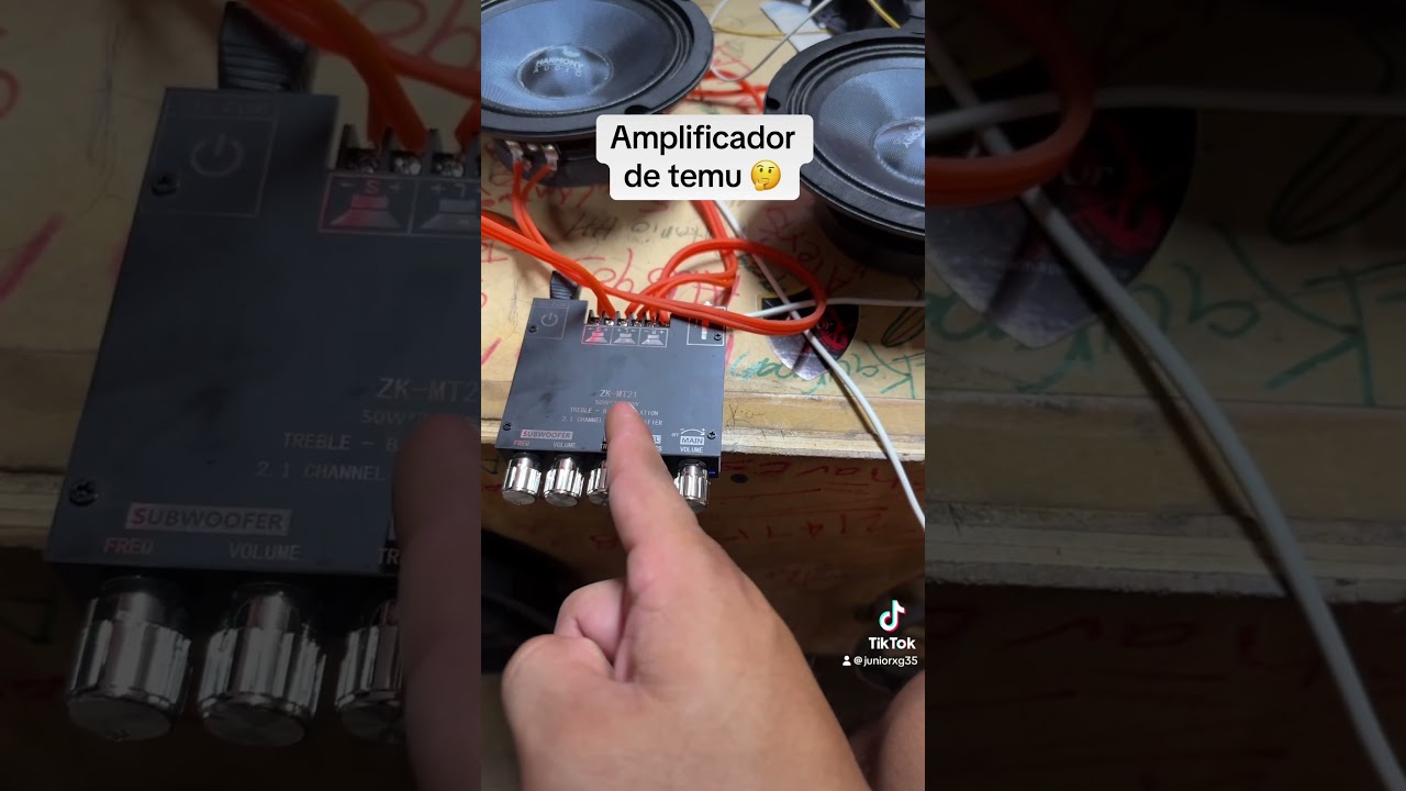 Amplificador de Temu #subwoofer #diy #automobile #temu #wdx #humor