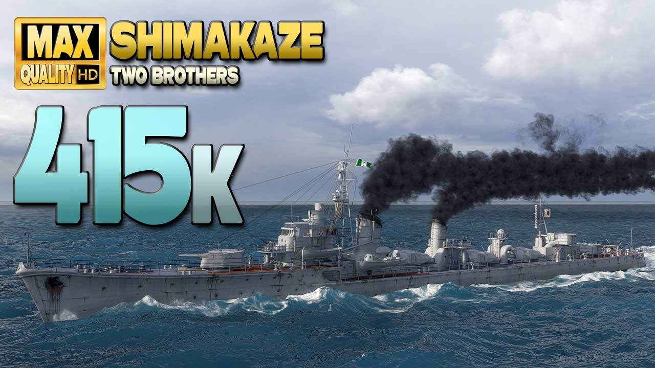 Destroyer Shimakaze: Great +400k game on map 