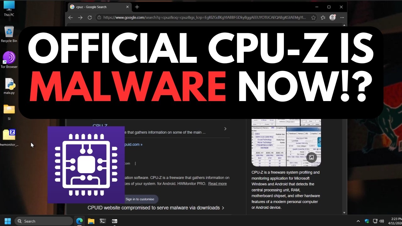 CPU-Z и HWMonitor &mdash; это вредоносное ПО?!