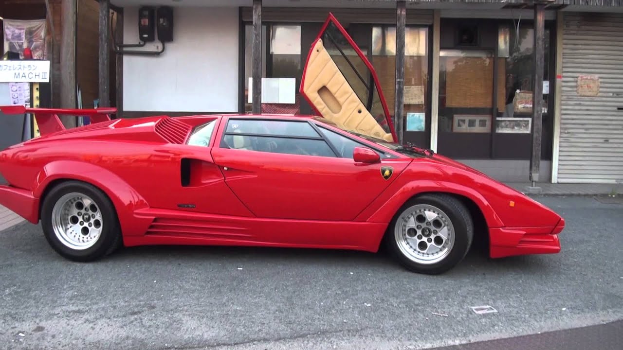 Lamborghini Countach LP500S　 25th Anniversary　エンジン始動V12　 ランボルギーニ　カウンタック LP5000　アニバーサリー 3)