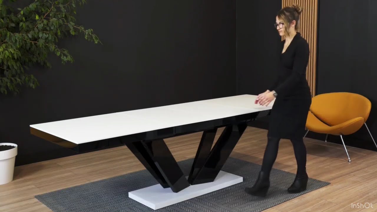 Eleganter Ausziehbarer Esstisch HEU-111 für bis zu 12 Personen – Jetzt auf www.designimpex.de