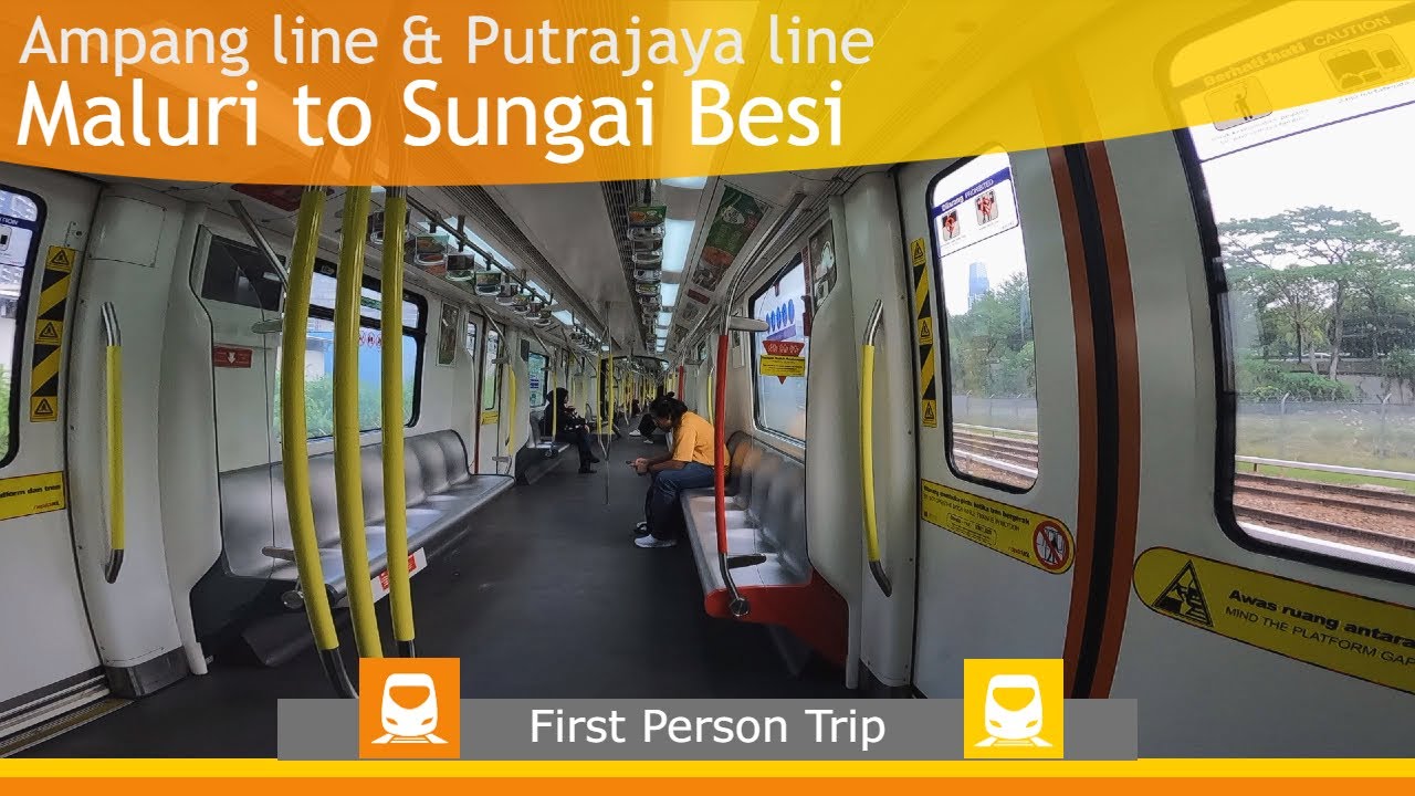 LRT & MRT POV : Maluri to Sungai Besi via Chan Sow Lin