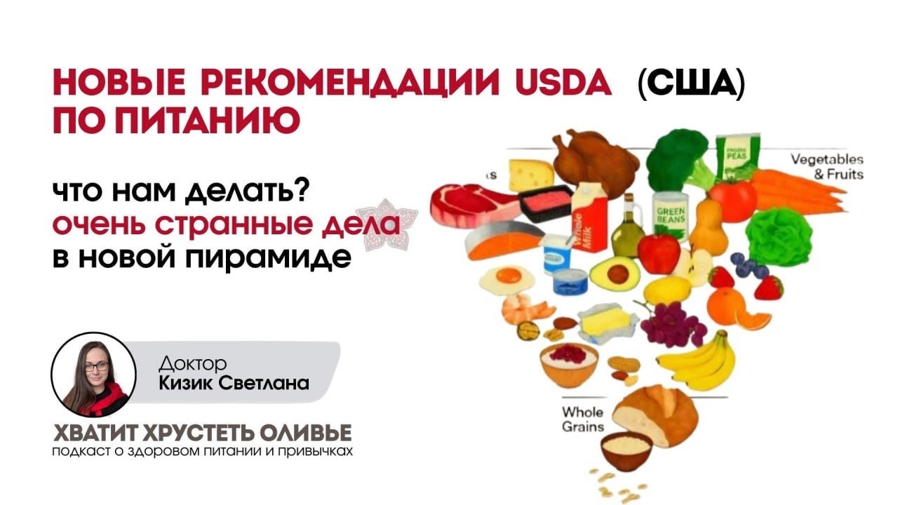 Что не так с новыми Американскими рекомендациями по питанию?