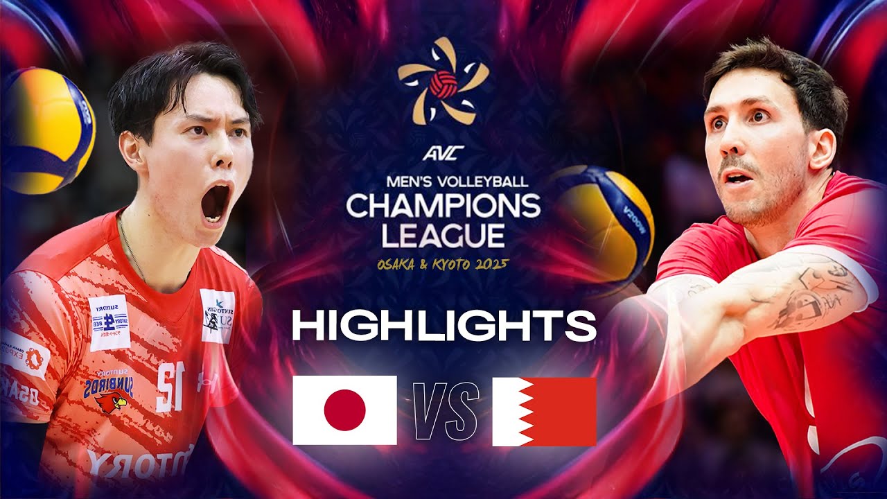 Suntory Sunbirds 🇯🇵 vs. Muharraq Club 🇧🇭 - Quarter Final | AVC Champions League 2025 - Highlights