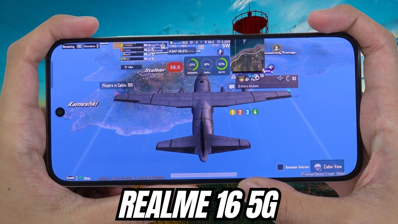 REALME 16 5G Test Game PUBG Mobile | Dimensity 6400 Turbo