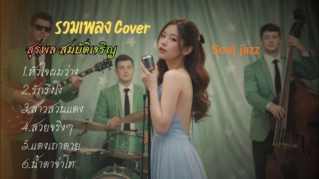รวมเพลงเพราะๆ - สุรพล สมบัติเจริญ | Soul jazz [cover]
