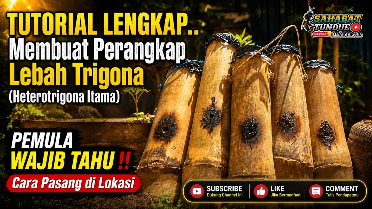 TUTORIAL│MEMBUAT PERANGKAP KELULUT ITAMA #perangkap #kelulut #trigona #klanceng #stinglessbee #bee
