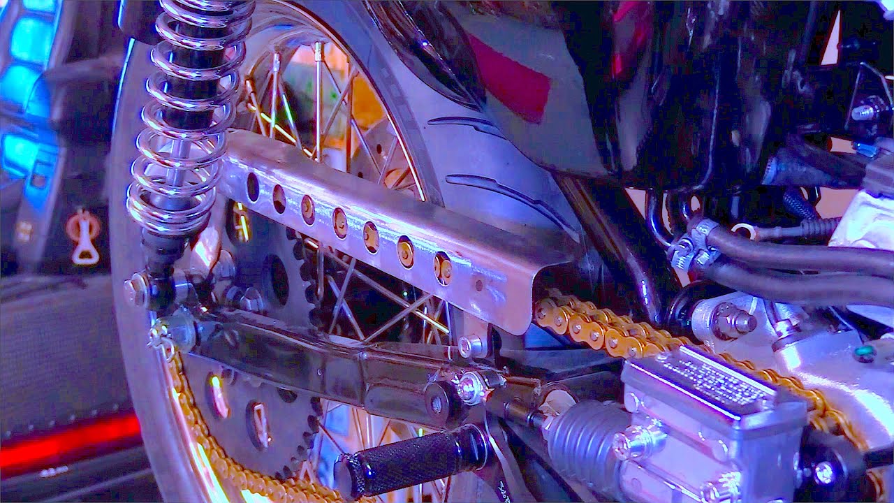 Harley Sportster, Custom Chain Guard !