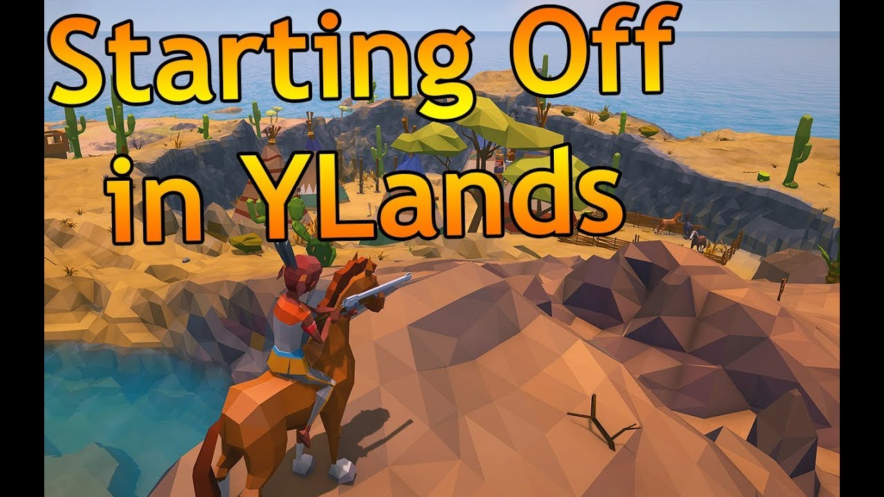STARTING OUT IN YLANDS! (1) - Trying out the New Survival Building Game YLands