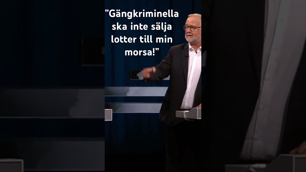 Johan Pehrson: &rdquo;G&auml;ngkriminella ska inte s&auml;lja lotter till min morsa!&rdquo; #sverige #politik