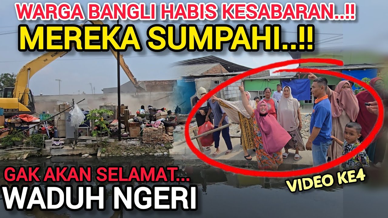 PECAH❗️EM0SI WARGA TAK TERBENDUNG❗️PENGGUSURAN TAK ADIL KATANYA ORANG MISKIN DIGUSUR ORANG KAYA AMAN