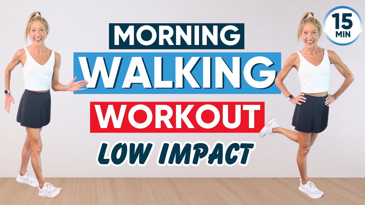 15-Minute Low Impact Morning Walking Workout. Wake Up and Walk!