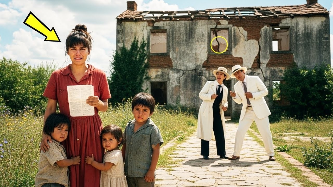 A La Pobre Viuda Su Padre Solo Le Dejó Una Casa Vieja En Ruinas Como Herencia — Pero Cuando Entró