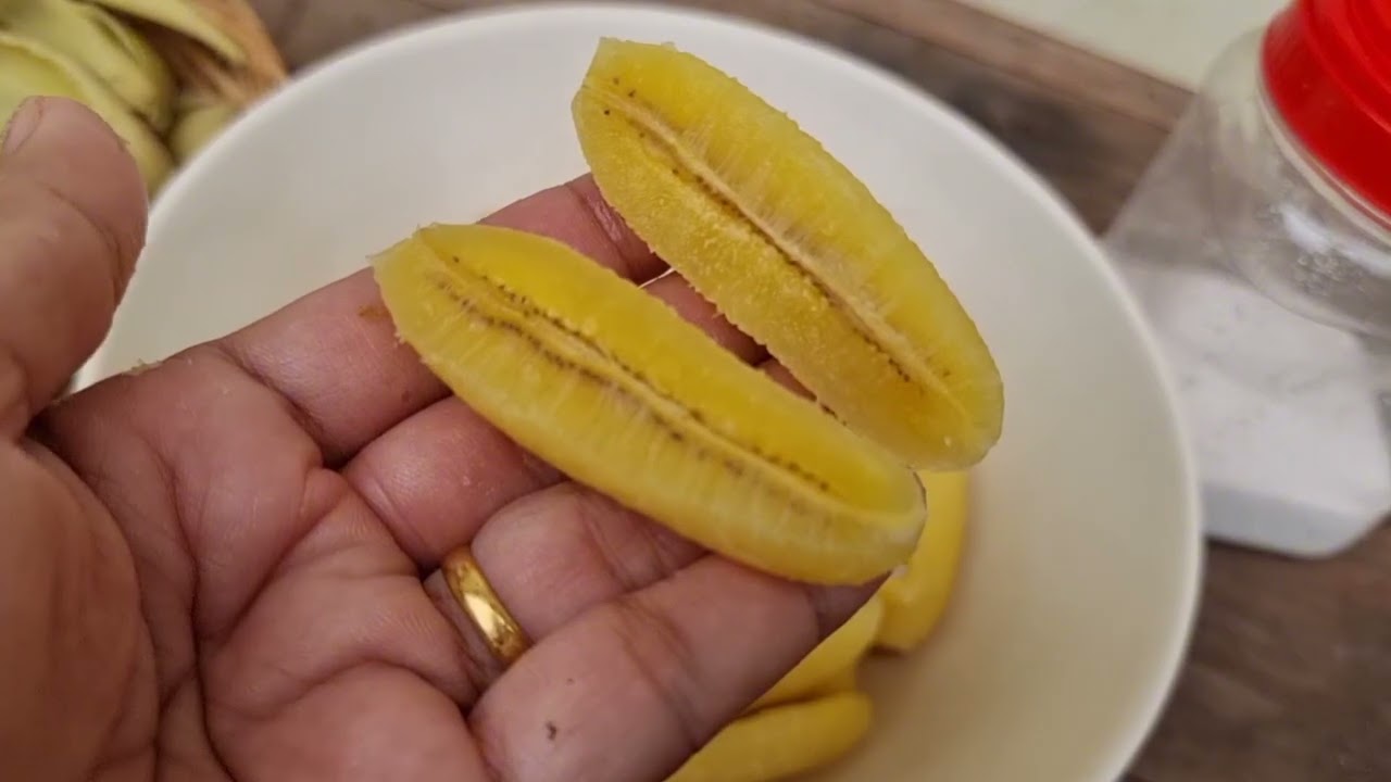 Cooking delicious banana coconut dessert