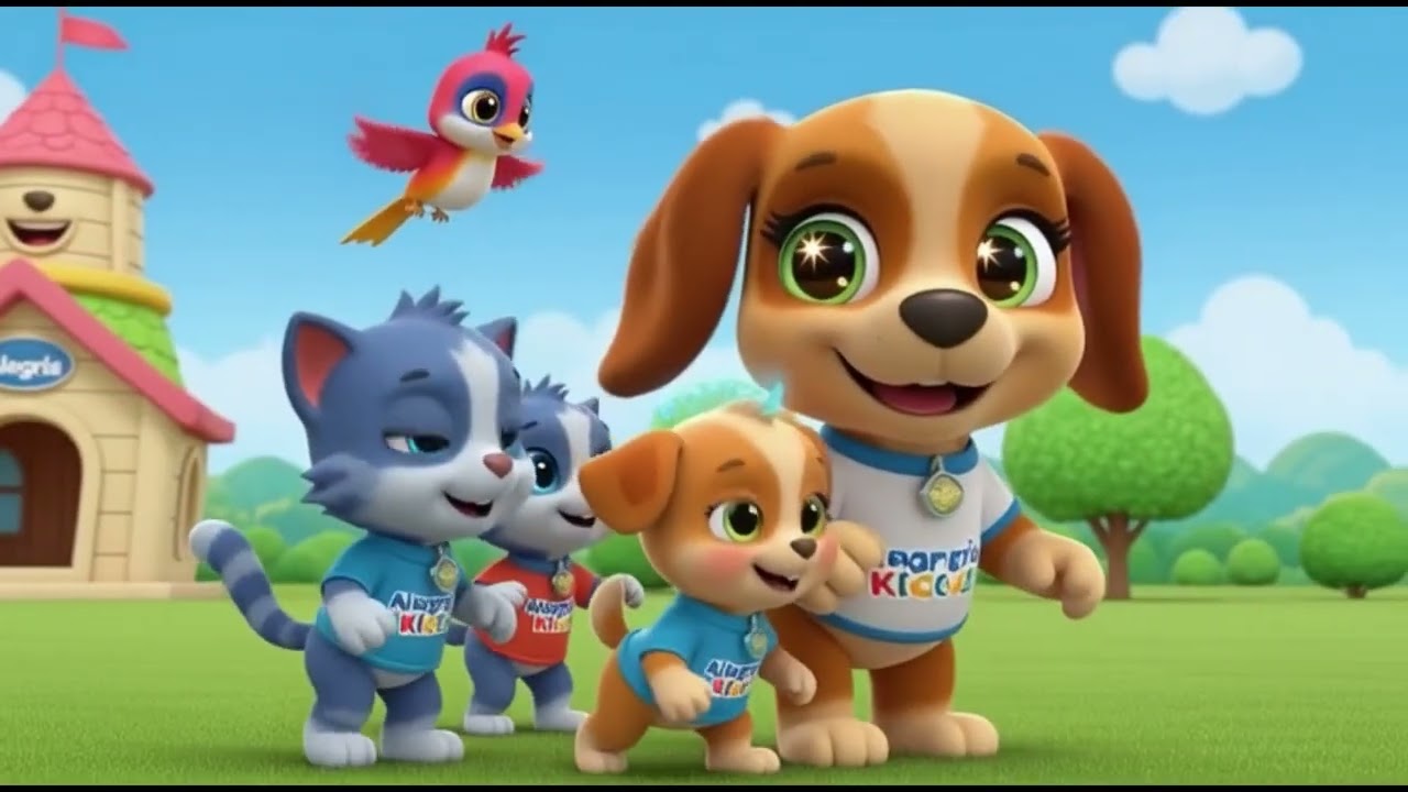 MUSICA INFANTIL COM RITMO SIMPLES E CORES FORTES PARA BEBÊS E CRIANÇAS | ALEGRIA KIDS OFICIAL