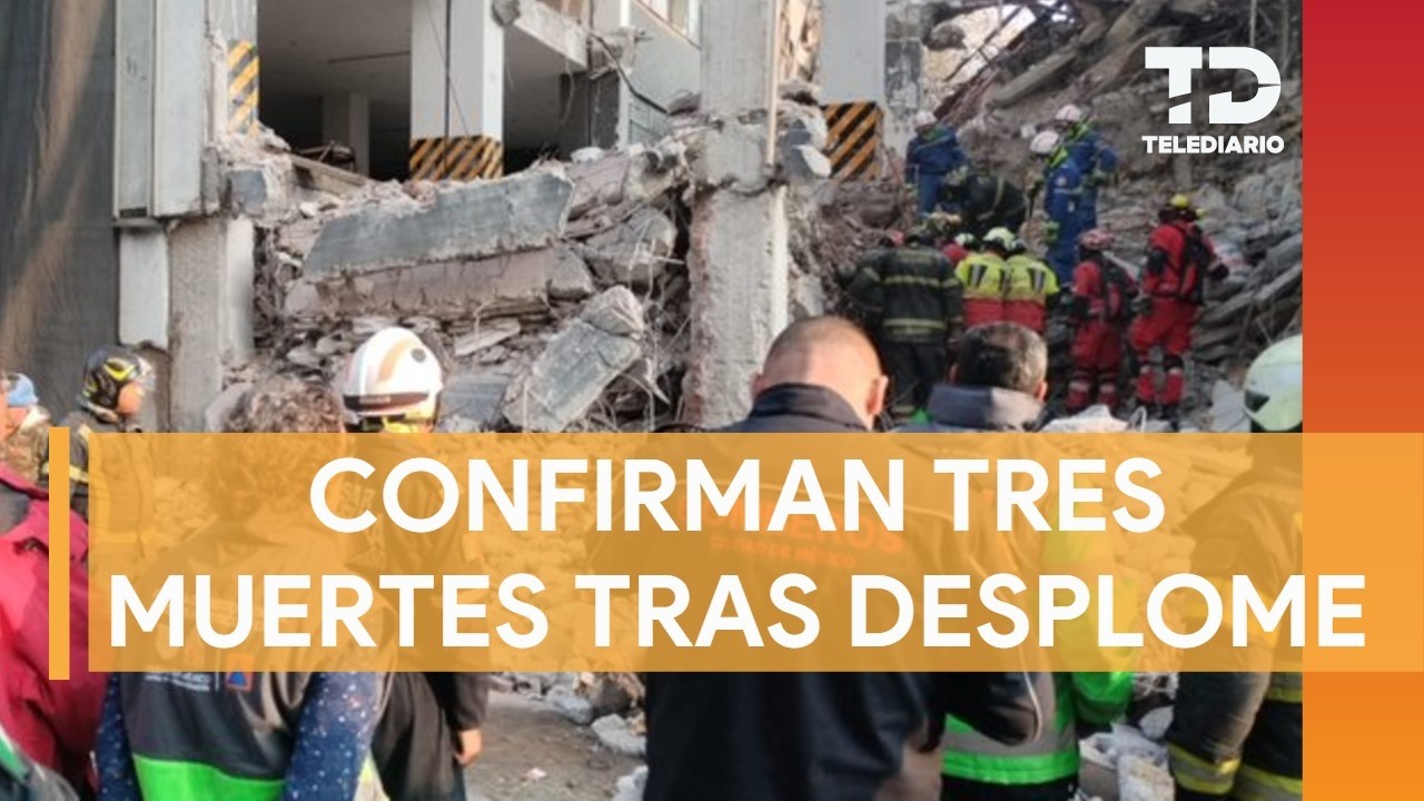 Confirman la muerte de los tres trabajadores atrapados tras el desplome de una edificio en la CDMX