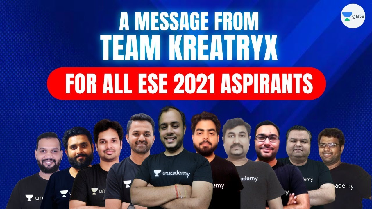A message from Team Kreatryx for all ESE 2021 Aspirants | 🔴 Live at 10 PM by Team Kreatryx