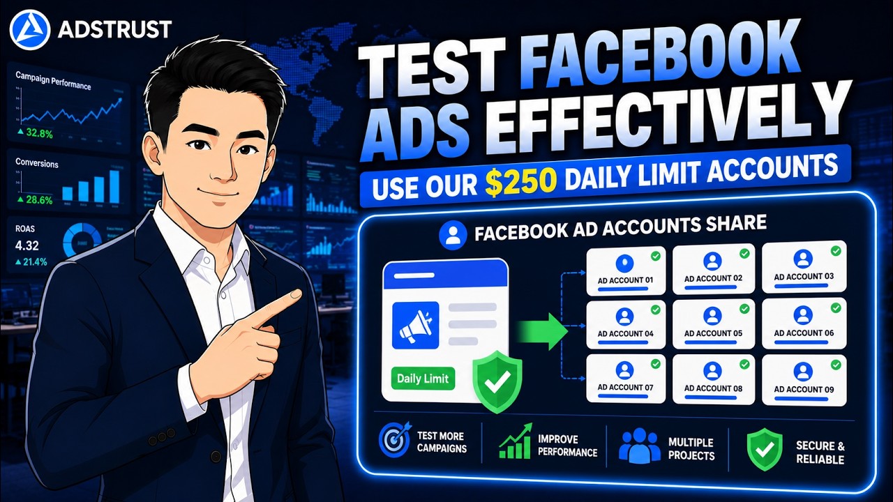 Buy Facebook Ad Accounts $250 Limit Share for Testing Campaigns | AdsTrust