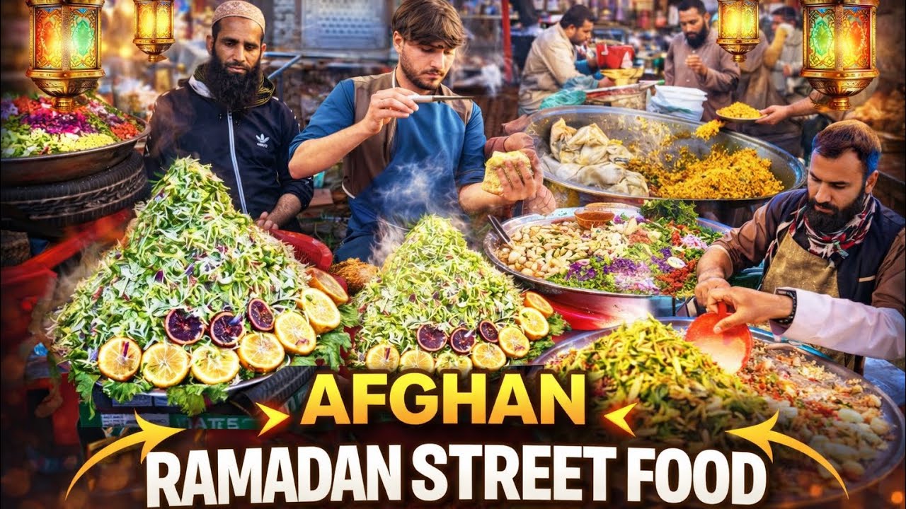 Ramadan Street Food in Afghanistan | Delicious Iftar Dishes | 4K | لذیذترین غذاهای رمضانی 😋😱
