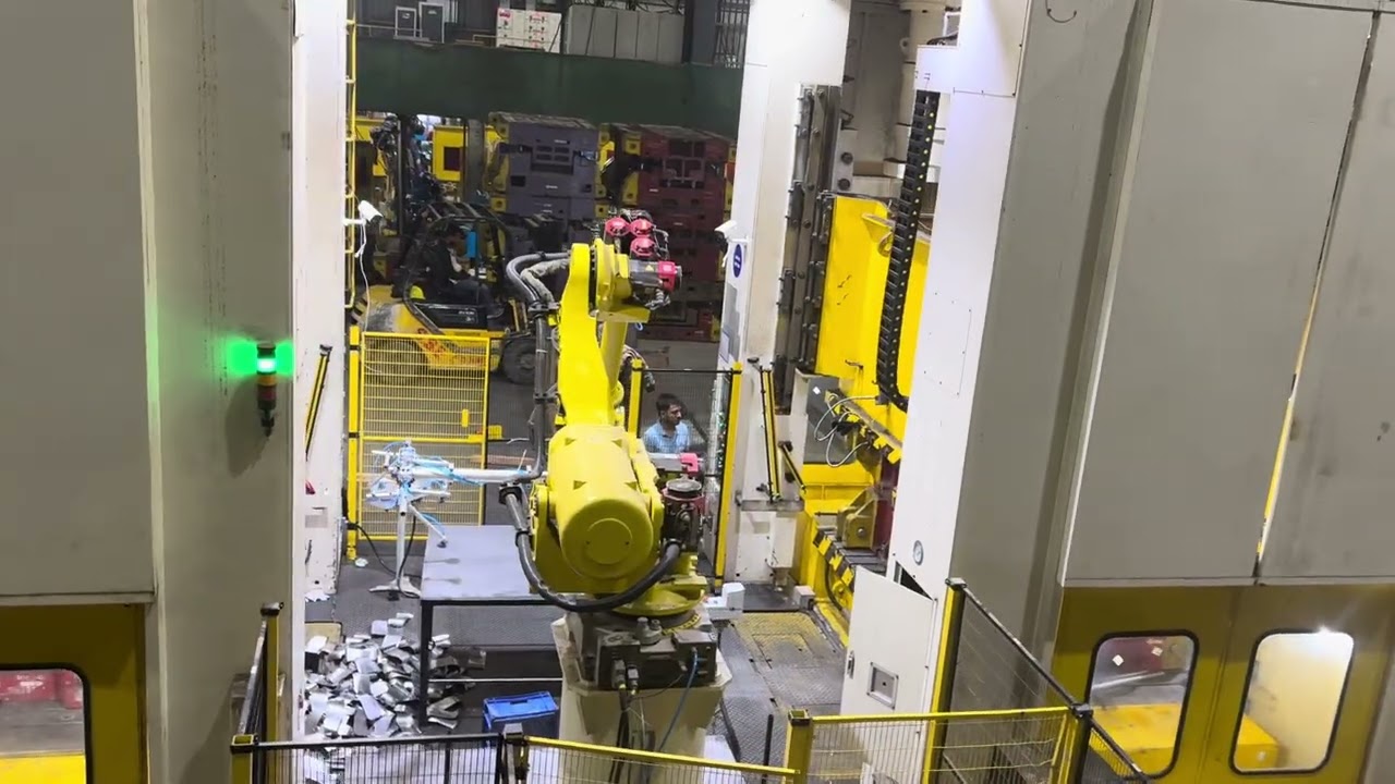 Fanuc Robotic Press tending operation.