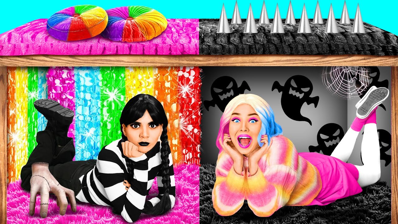 Wednesday Addams | Secret Rooms Under The Bed by Fun Fun Challenge