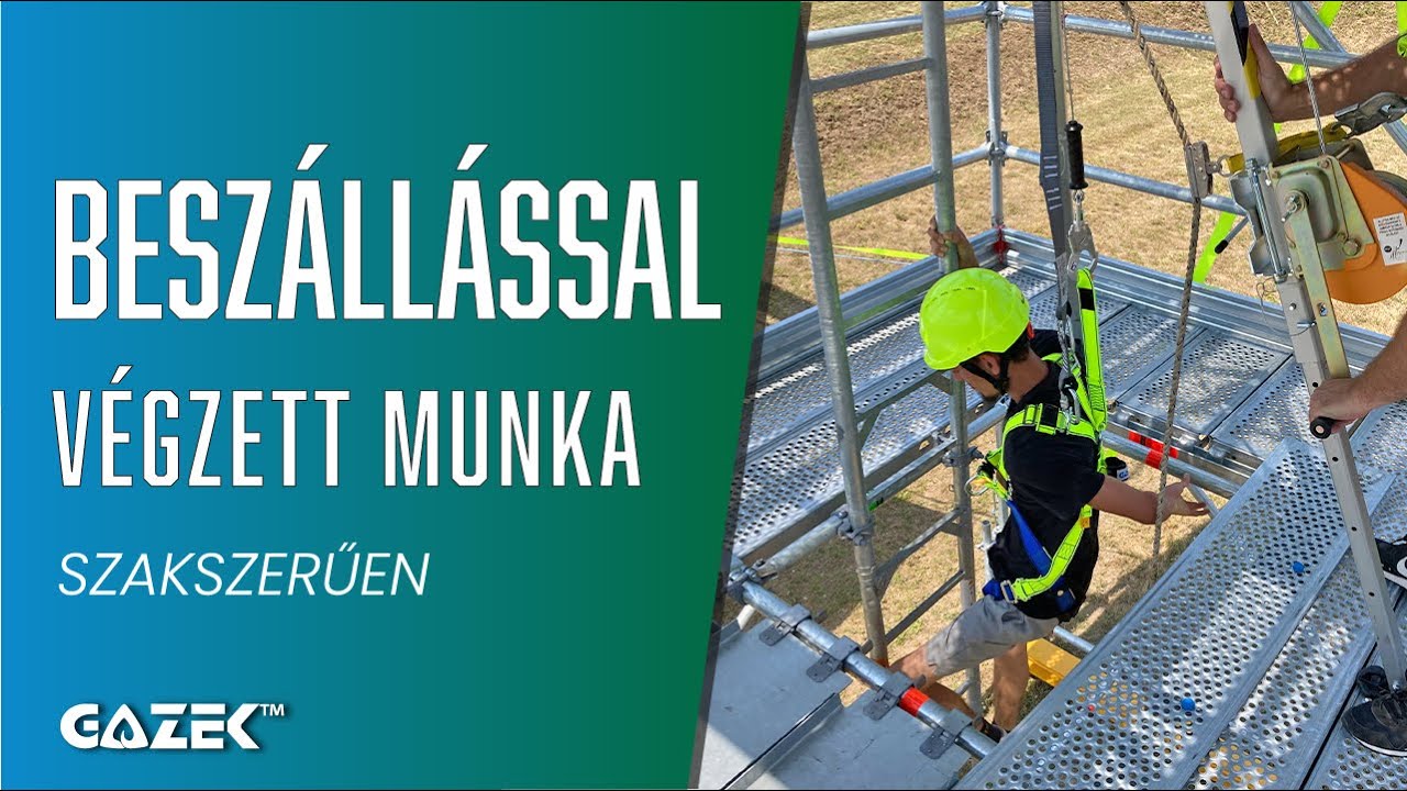 👉 Mentő állvány használata beszállásos munkavégzéshez – GAZEK™ biztonsági megoldások