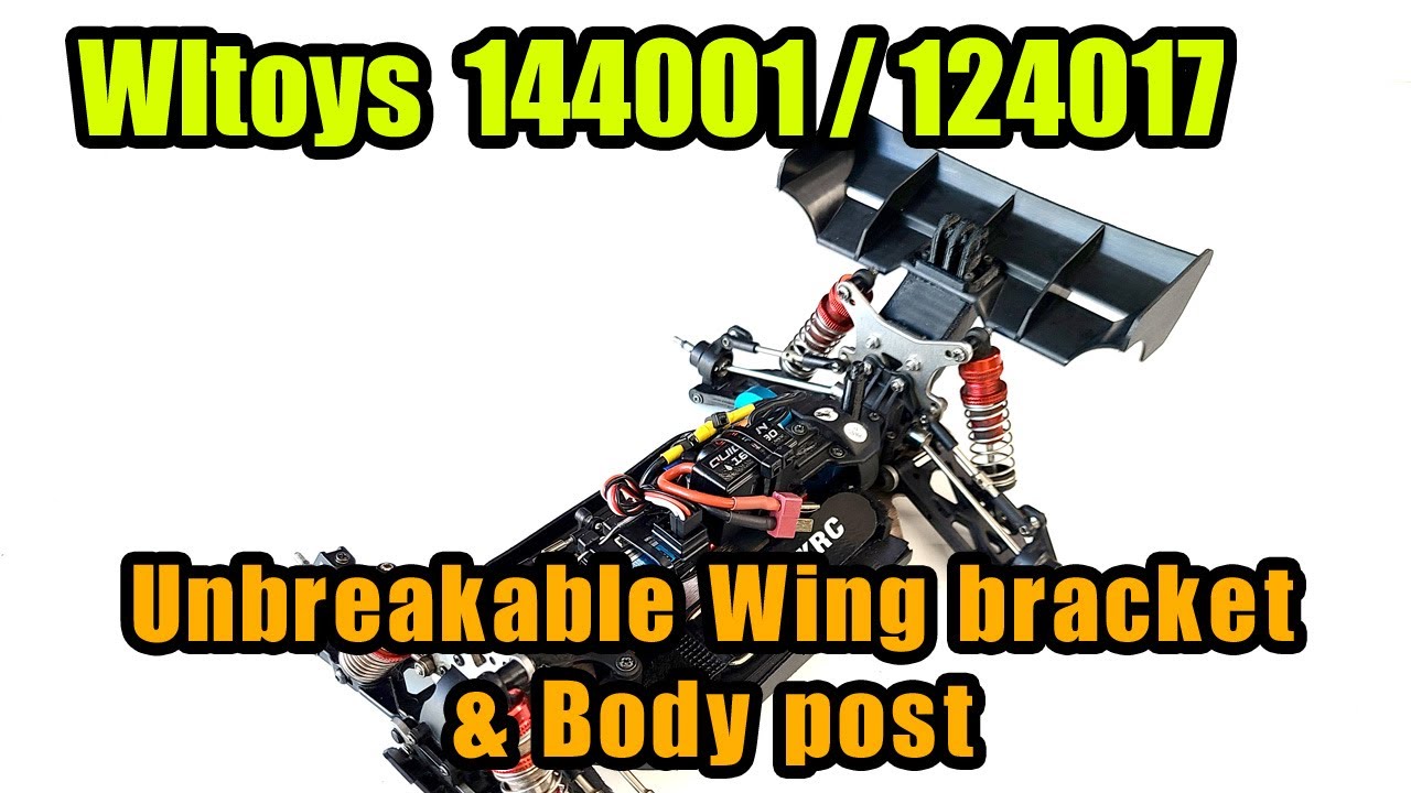 WLToys 14 Series & 12 Series Unbreakable Wing(Lc racing) bracket & Body post (The assembly manual)