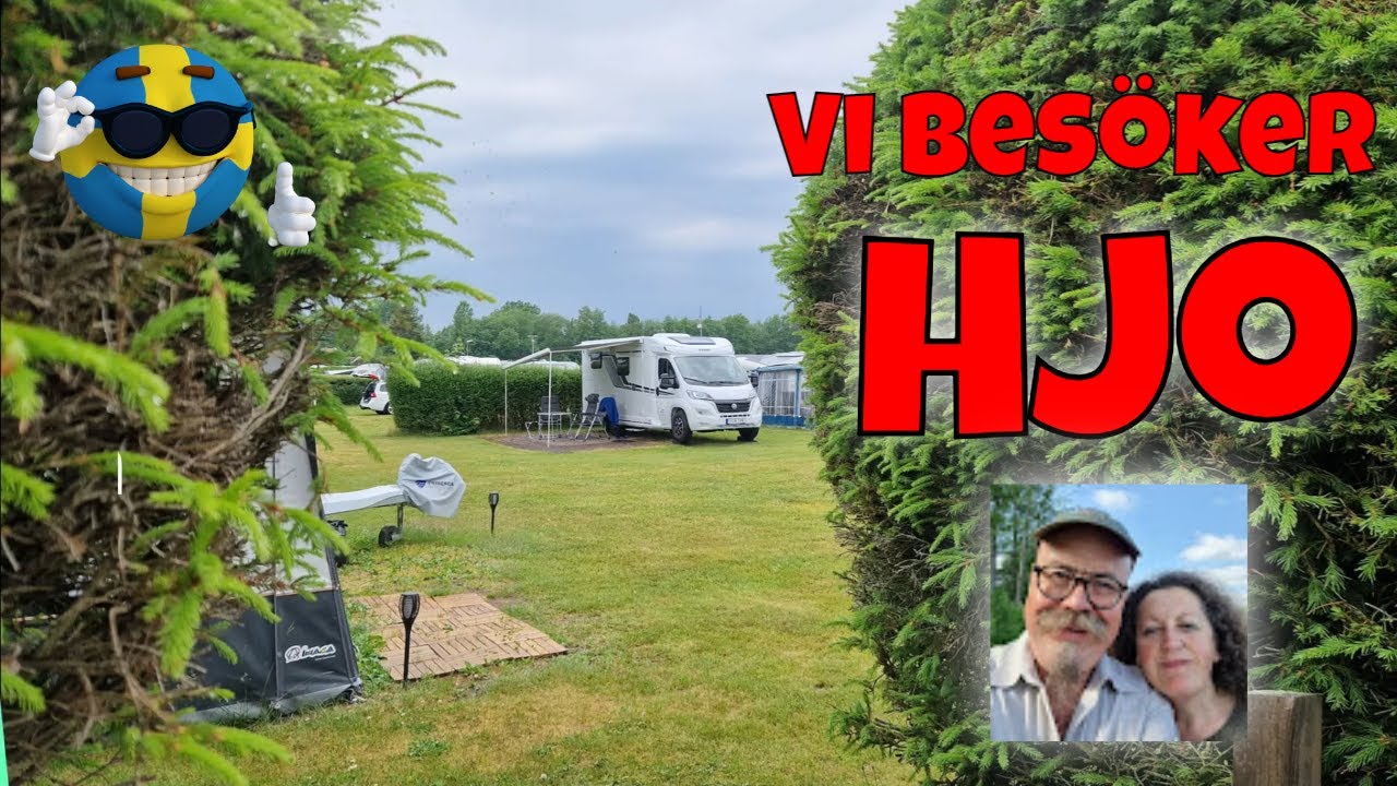En underbar dag med husbilen på campingplatsen i Hjo.