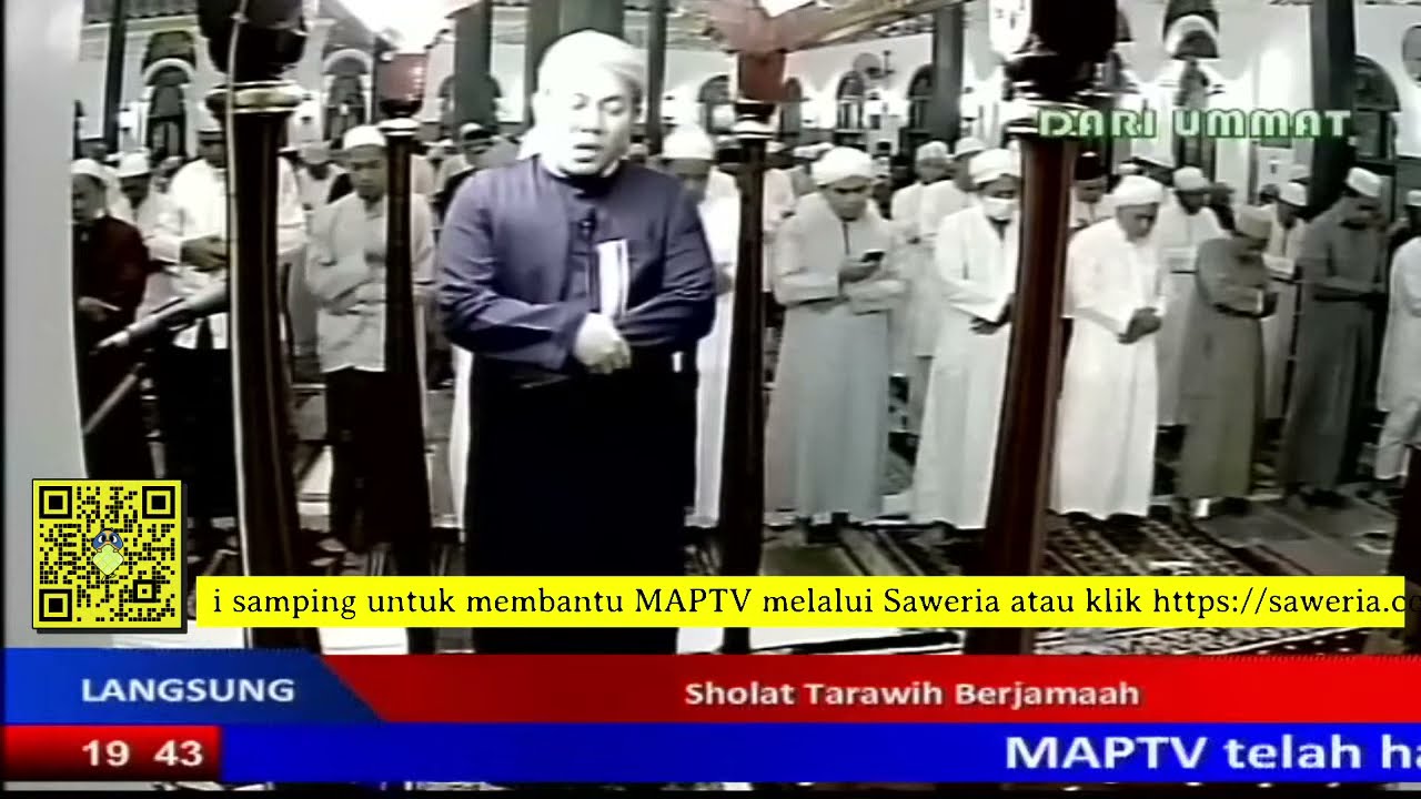 Sholat Isya dan Sholat Tarawih Berjamaah | Masjid Sultan Mahmud Badaruddin Jayo Wikramo #4Ramadhan