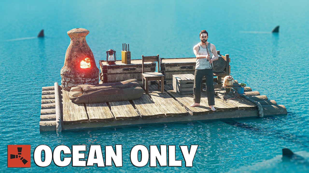 Rust - I Lived on a Raft Base for a Wipe and Got Rich