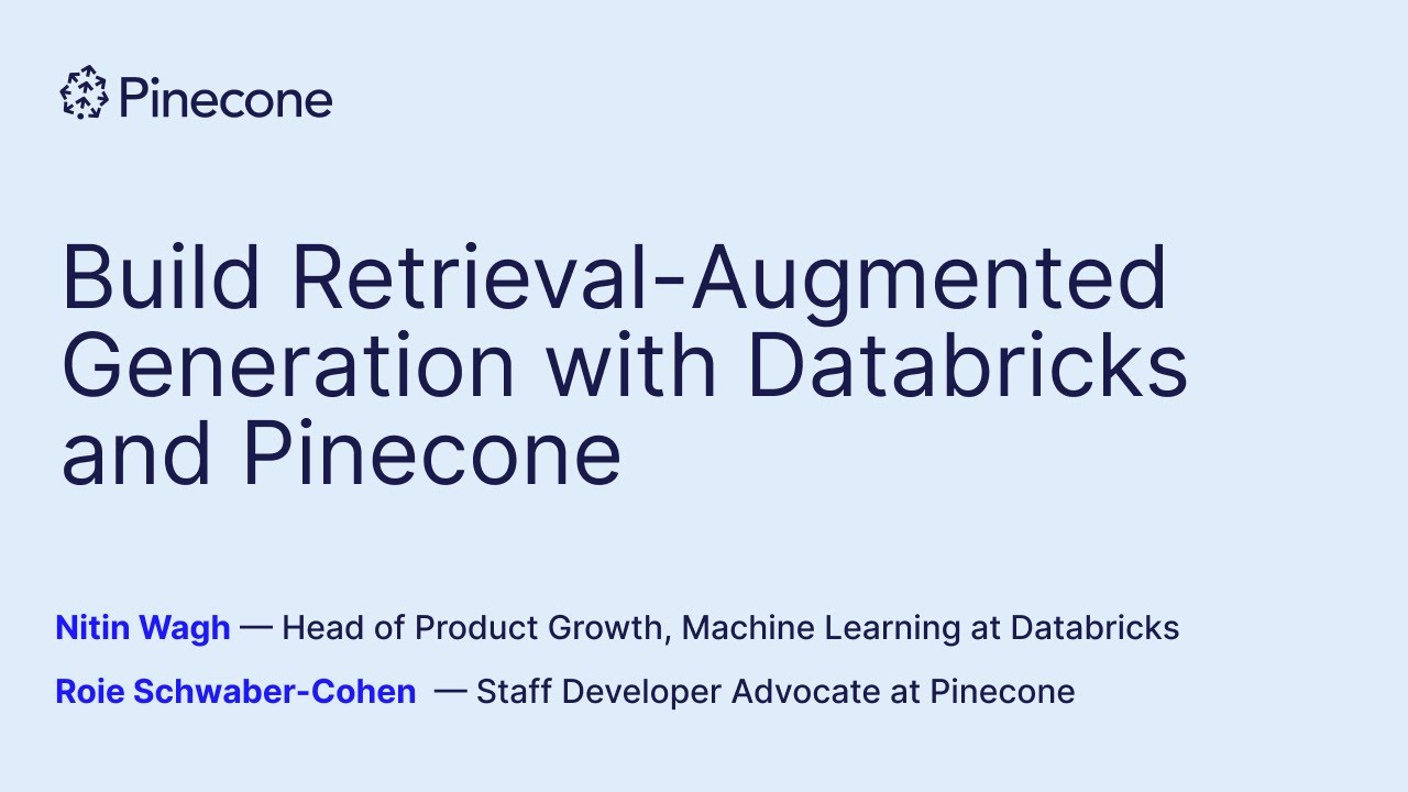 Build Retrieval-Augmented Generation (RAG) with Databricks and Pinecone