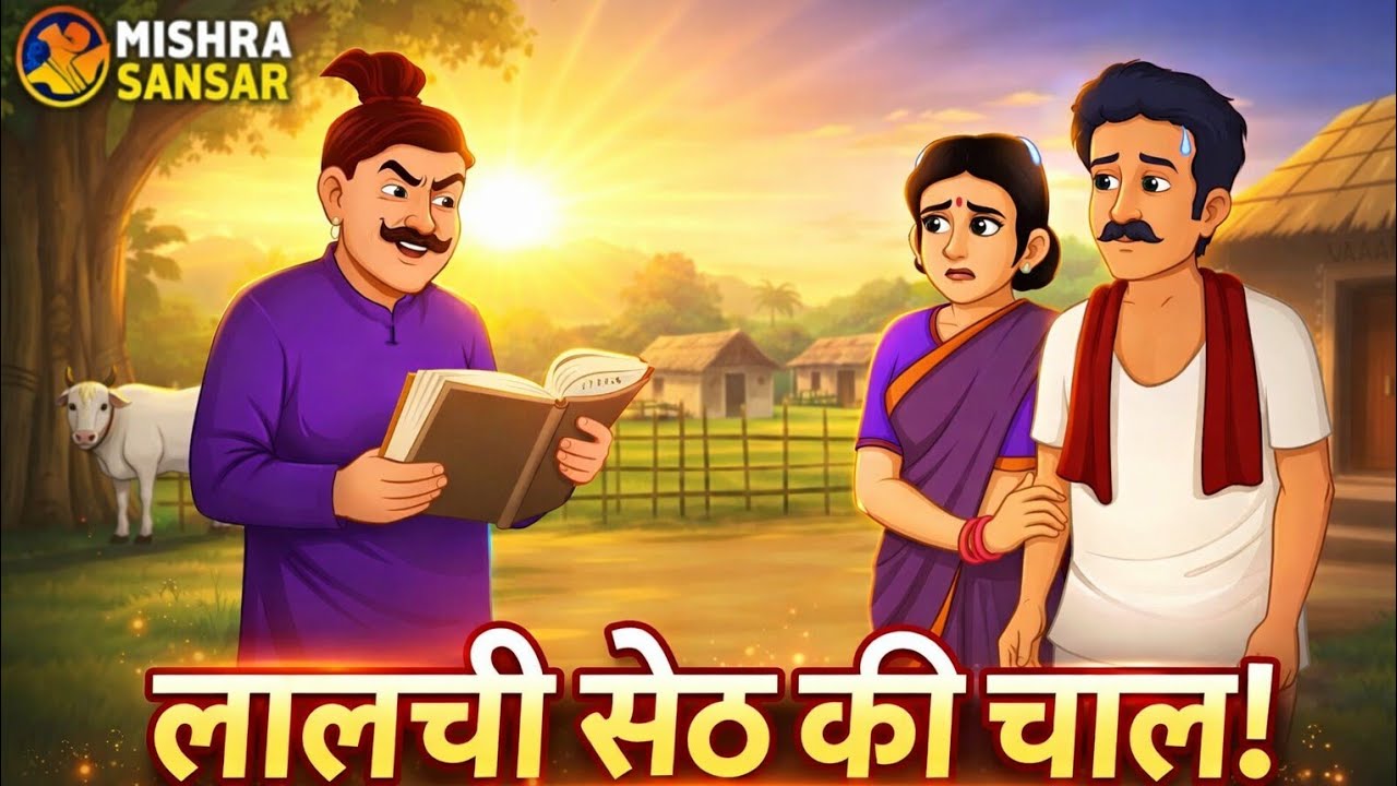 लालची सेठ की चाल 😲 | गरीब किसान ने ऐसे पलटी बाज़ी! #trendingvideo #viralvideo #cartoon #viral 