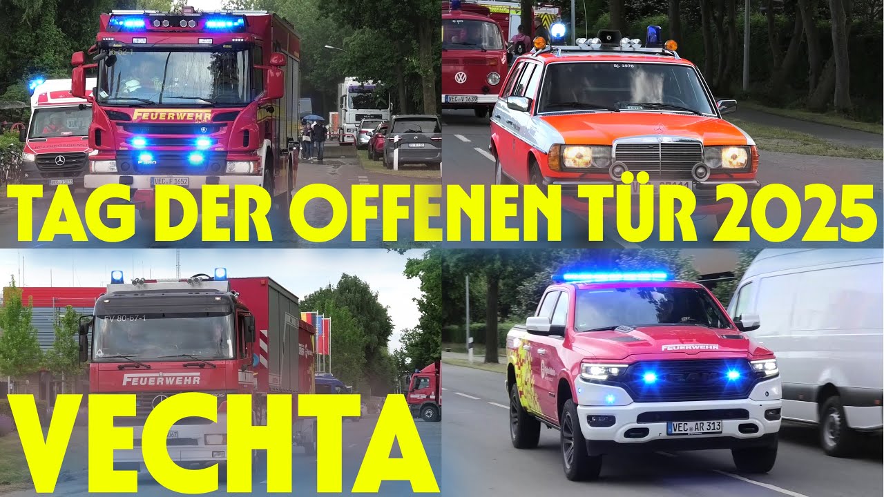 WLFs FEUERWEHR & THW & ALPHA ROBITICS & RÜSTZUG & KRASSE LÖSCHANGRIFFE TAG DER OFFENEN TÜR FF VECHTA