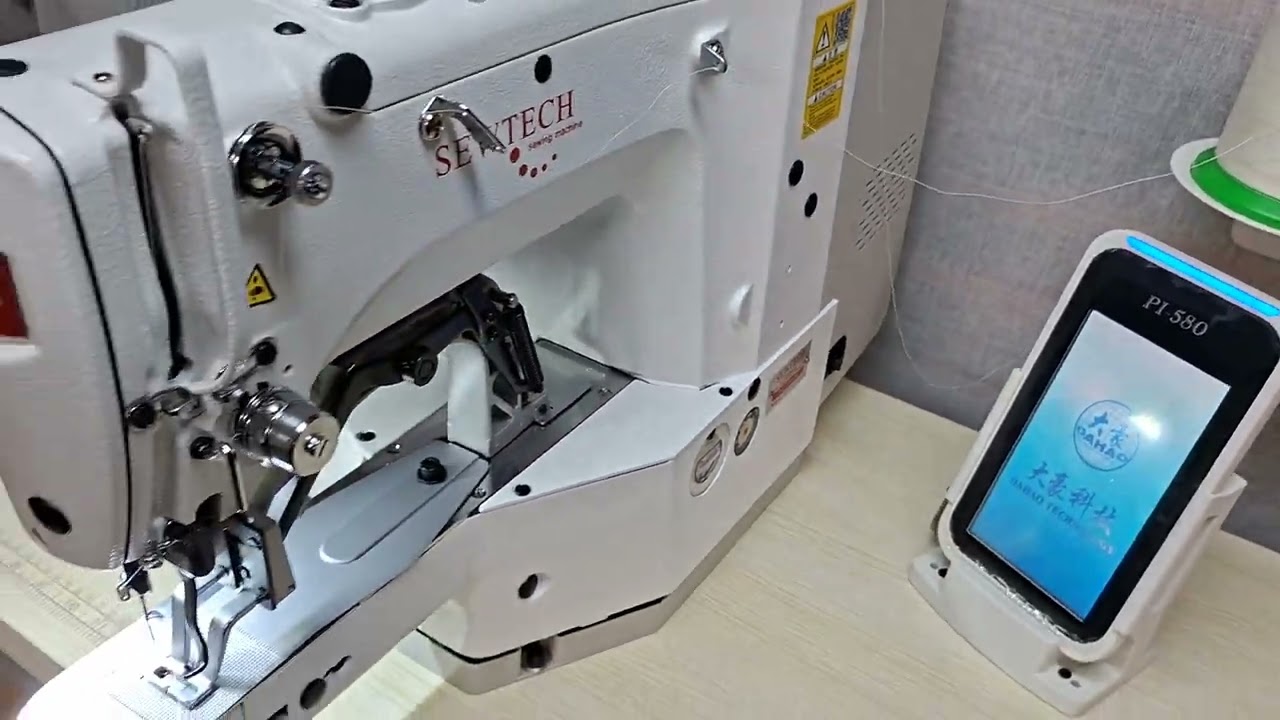 Sewtech ST-1900-AS Bar Tacker. Programmable Box and Cross, Eyelet and Bar Tack machine