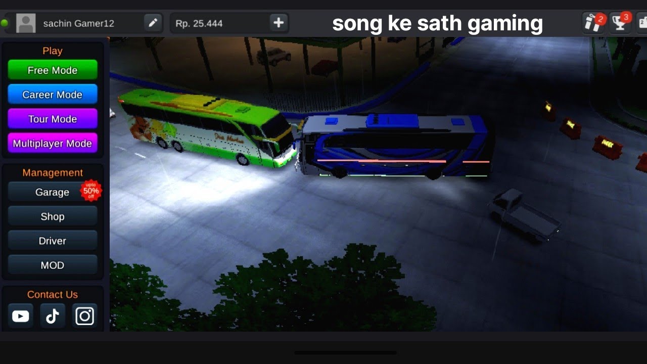 Song ke sath gaming#Bus simulator Indonesia