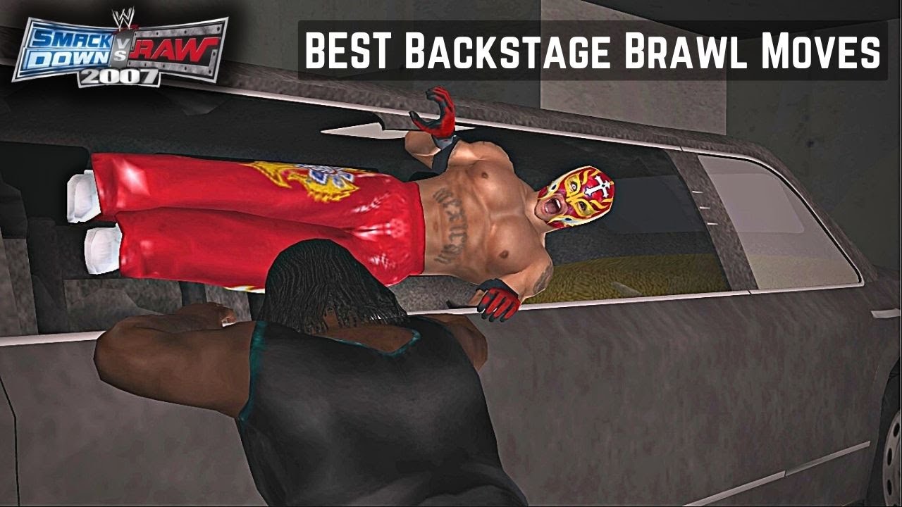 Best Backstage Brawl Moments of WWE Smackdown VS Raw 2007 (PS2 Version)