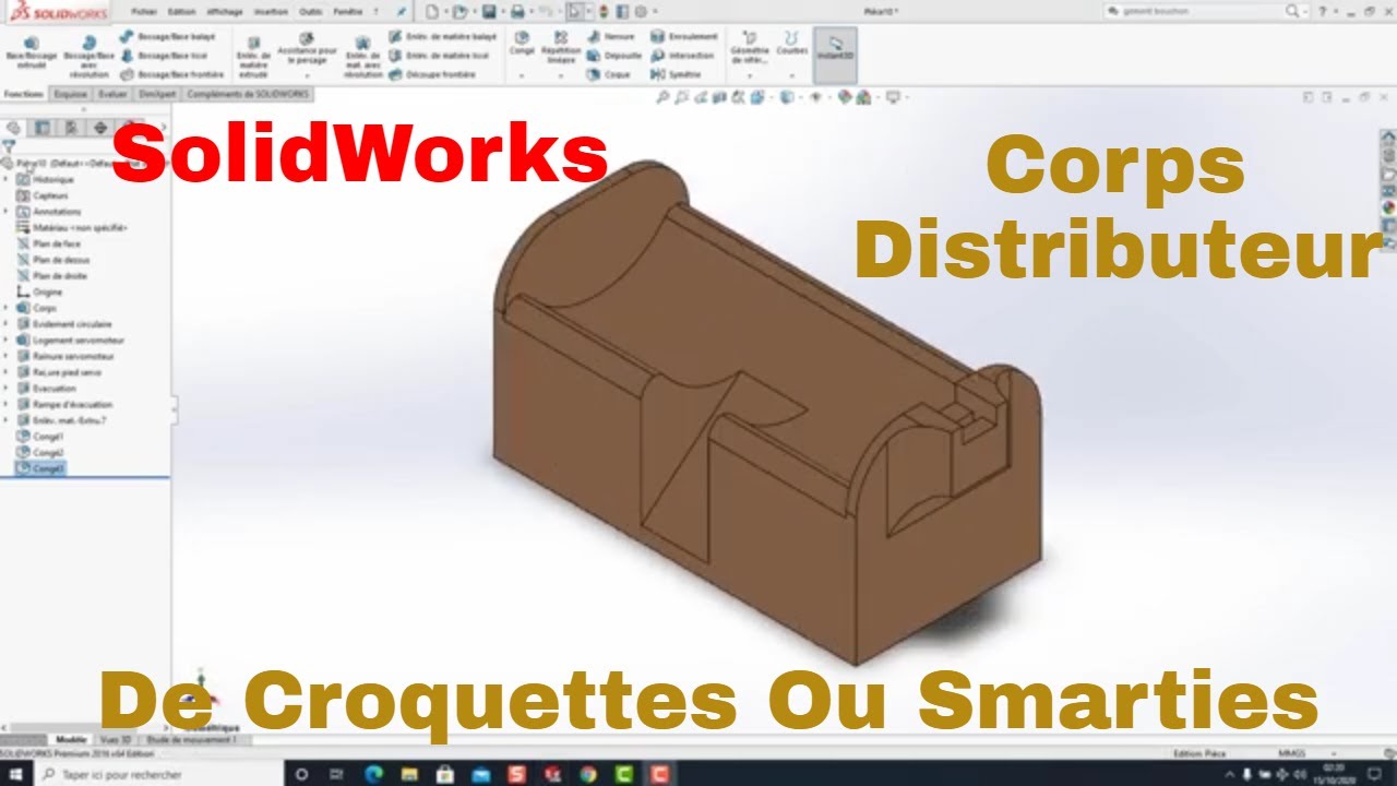 Corps du distributeur de croquettes pour chat