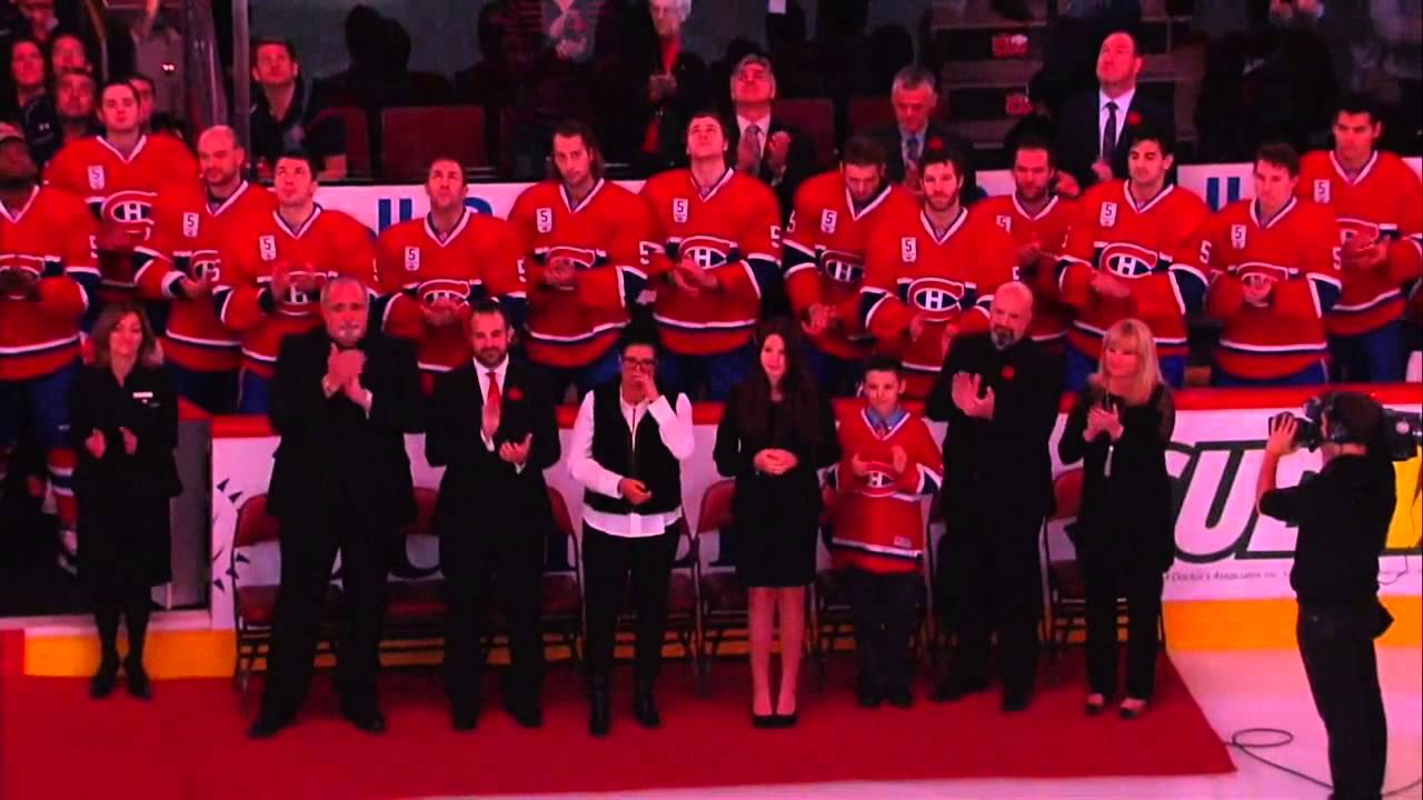 Guy Lapointe's Sweater Retired. - November 8th 2014