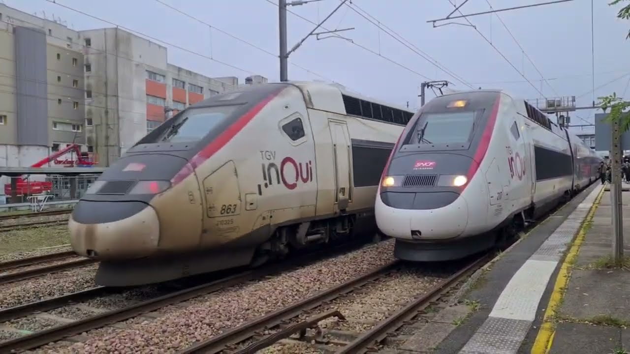 Spot à Lorient #10 : Triplette d'Atlantique, TGV Duplex Tallon 217, ZTER Bleue, UM AGC et un Infra !