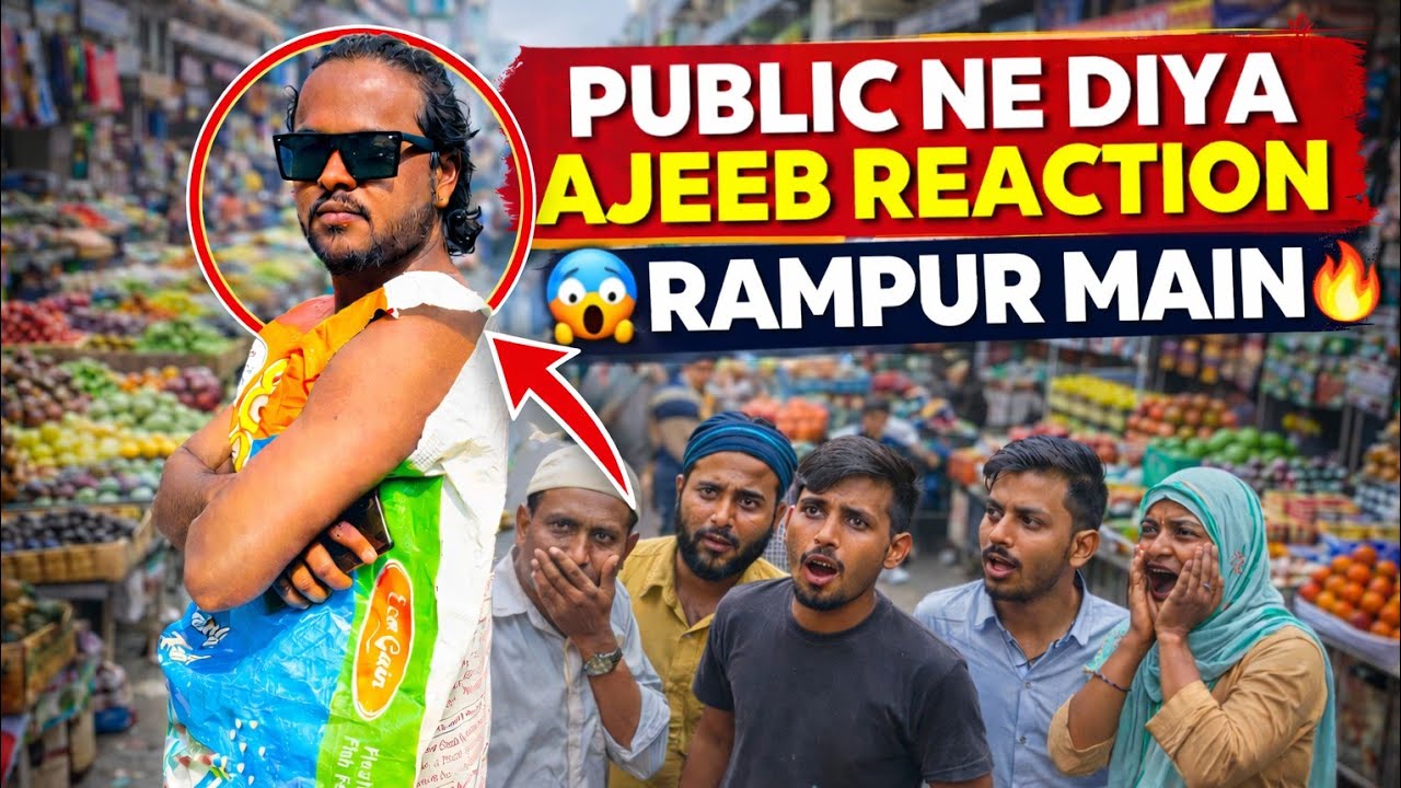 📍Public Ne Diya Ajeeb Reaction Rampur Mein 😱😂 | Public Reaction Video| Nitin vlogs #publicreaction 