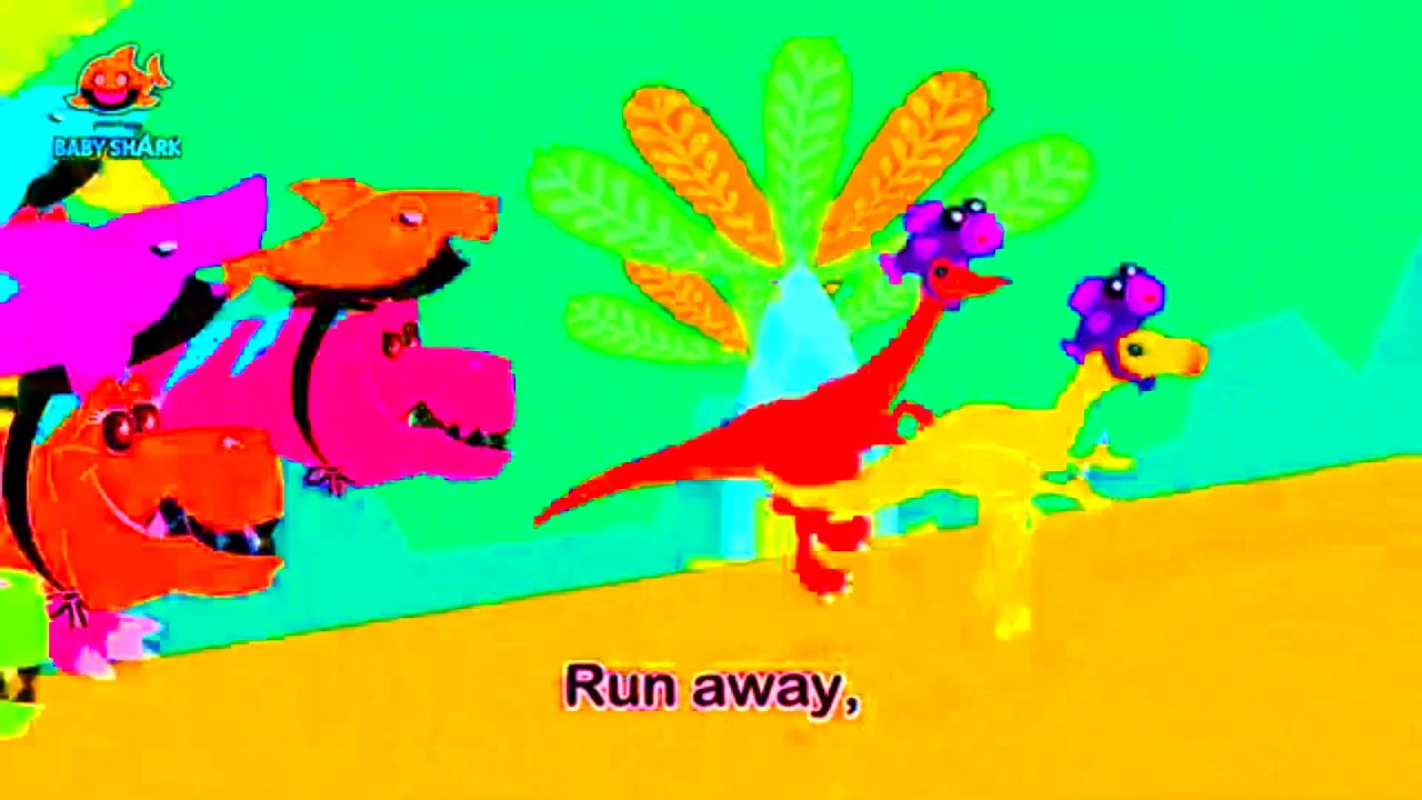 Run Away Run Away! New Dinosaur finny The Shark Pt2 Super Simple Songs Effects - Sponsored by