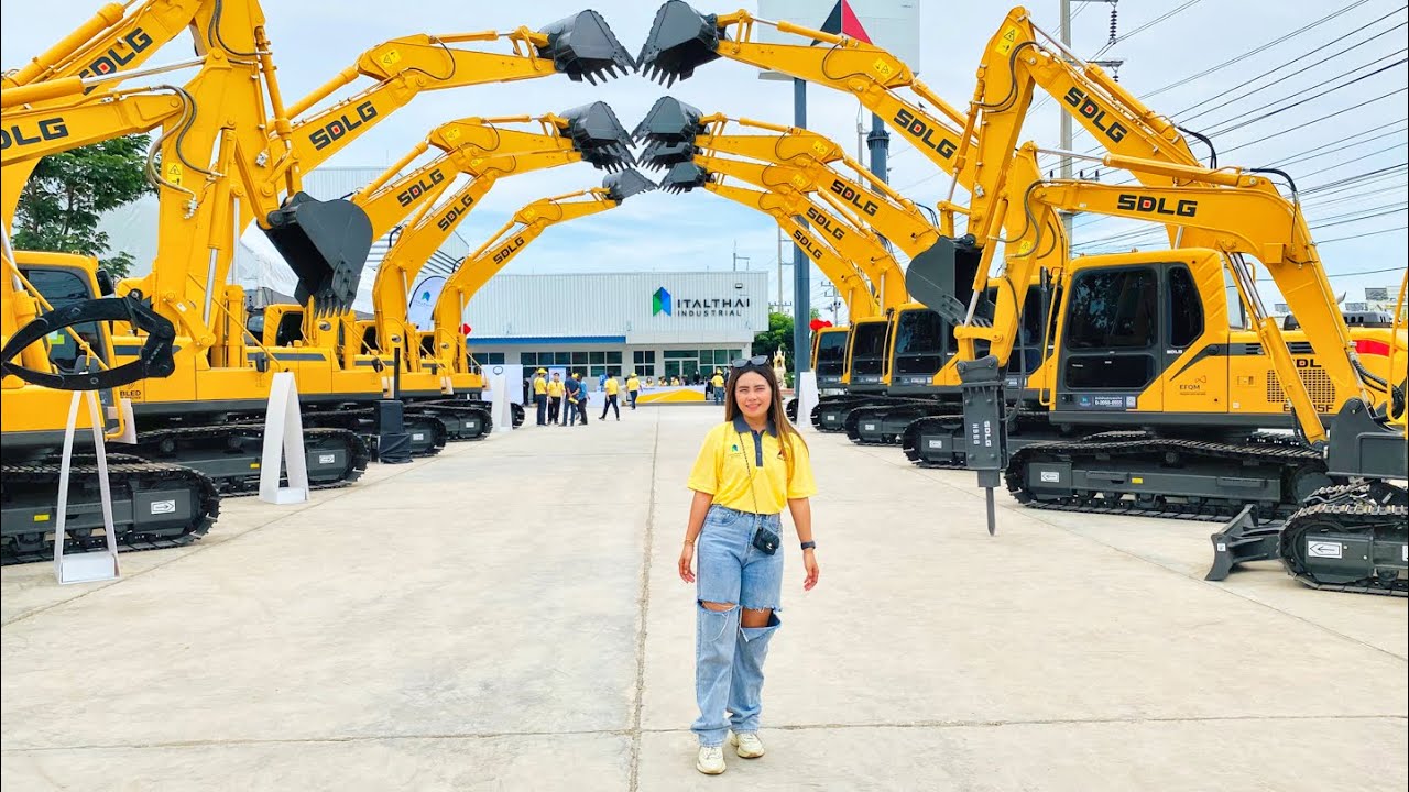 สุดอลังการ❗️ งานเปิดตัวรถขุด SDLG #รถแม็คโคร #รถตักดิน #รถขุด #excavator